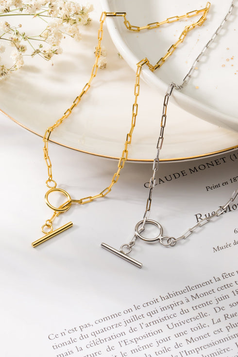 Colier din argint Dione (Silver/Gold)